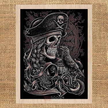 PIRATE SKULL Glowforge laser file 3DWave.us